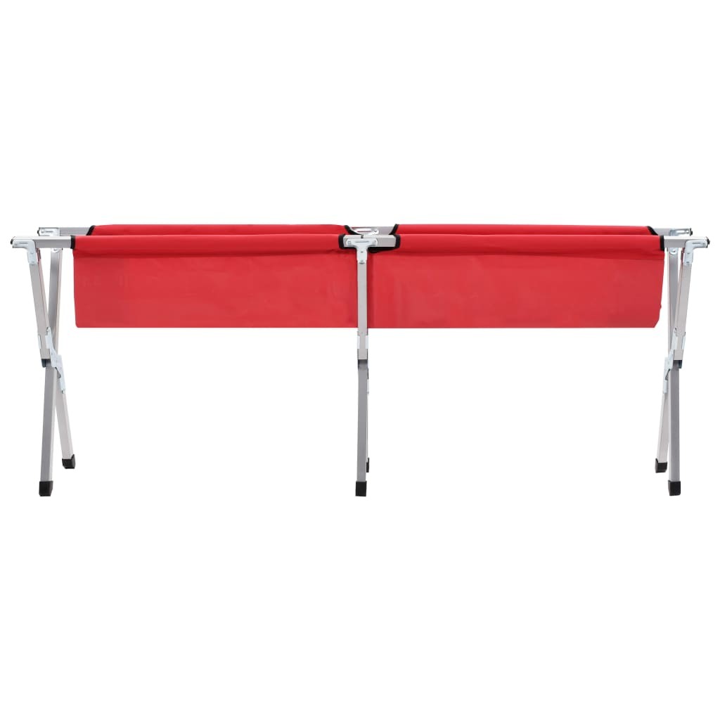 Camping Bed 190x74x47 cm XL Red